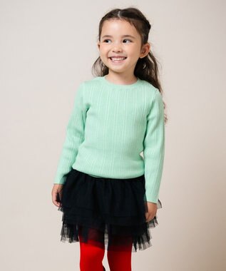 ami amie 【UNISEX】リブニットカットソー 85cm～130cm