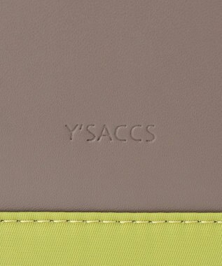 Y'SACCS ナイロン×リサイクルレザー　コンビマルチトート ライトグリーン