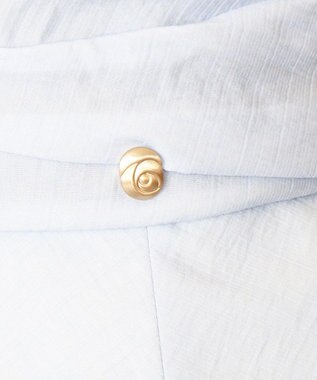 AURORA 【 LANVIN COLLECTION（ランバン コレクション） 】JLステッチキャペリン サックス