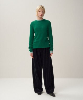 ATON SUPER KID MOHAIR | クルーネックセーター GREEN