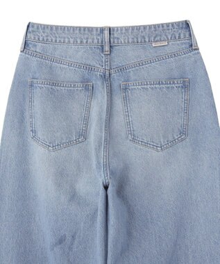 AMERICAN HOLIC ダメージワイドデニム Light Indigo