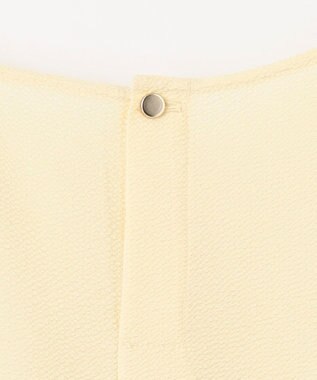 ANY サッカーギャザーバックペプラムブラウス イエロー