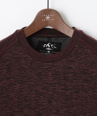 JOSEPH ABBOUD MOUNTAIN 【UNISEX】ランダムスラブリップ カットソー ワイン系