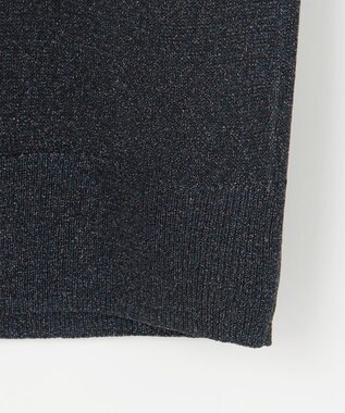 自由区 S 【カタログ掲載】カラーミックスラメスリーブレス ニット ネイビー