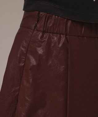 GRACE CONTINENTAL コーティングタックスカート ブラウン