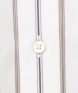 J.PRESS MEN 【PREMIUM PLEATS / 形態安定】ジェントリーストライプ シャツ / B.D. ブラウン系2