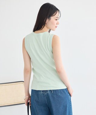 earth music&ecology 【WEB限定】リブタンクトップ ミント