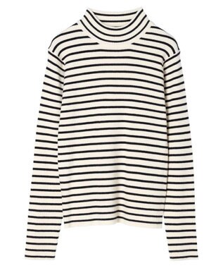 earth music&ecology やわらかタッチハイネックリブプルオーバー Border