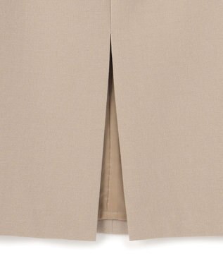 BEIGE， 【VERY NaVY12月号掲載】BUNNELL / ウールハイウエストタブボタンスカート L.Taupe