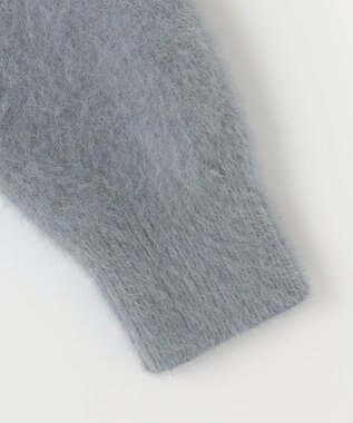 自由区 L 【SHIHOさん着用】ヘアリーフォックスプルオーバー ニット ブルー