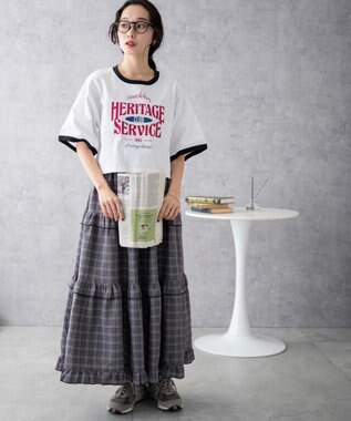 WEGO リンガーグラフィックショートT ホワイト