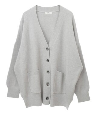 earth music&ecology やわらかタッチカーディガン Gray Mixture