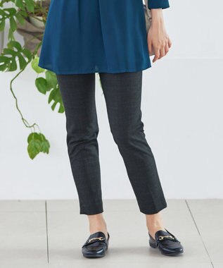 【安田美沙子さん着用・洗える】T/R両面起毛ストレッチパンツ