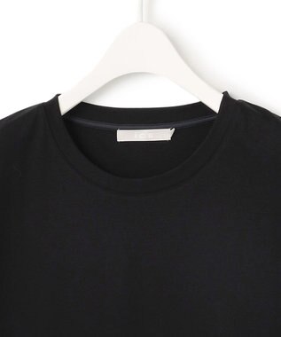 ICB L 【接触冷感・洗える】コンパクトスムース ノースリーブ Tシャツ ブラック系