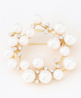 ANY サークルパールブローチ