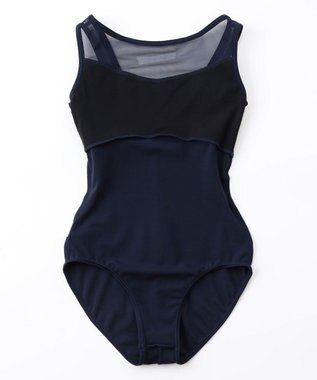 Chacott ノースリーブレオタード ネイビー