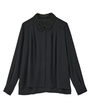 YECCA VECCA 2wayレース襟ブラウス Off White