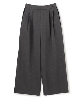 UNFILO L 【セットアップ着用可】マイビューティ 側章ワイドパンツ チャコール