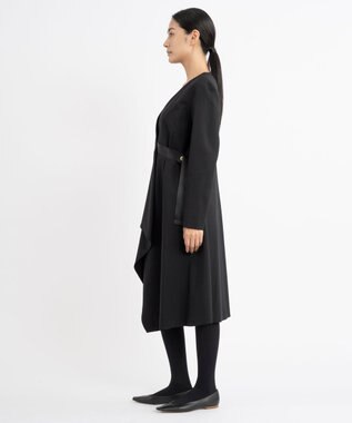 23区 【エステータ】ウールダブルクロス ワンピース ブラック系