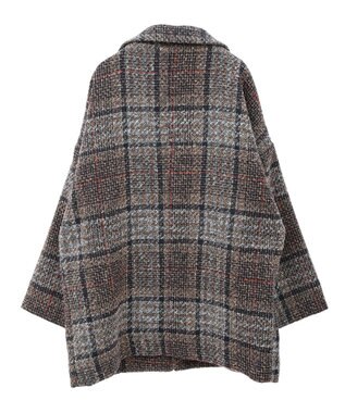 earth music&ecology オーバーテーラードジャケット　チェック Check