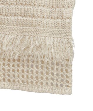 earth music&ecology フリンジニットビスチェ Ivory