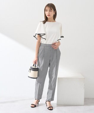 earth music&ecology 接触冷感テーパードパンツ Check