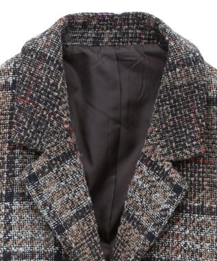 earth music&ecology オーバーテーラードジャケット　チェック Check