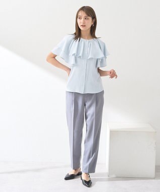 earth music&ecology 接触冷感テーパードパンツ Gray Mixture