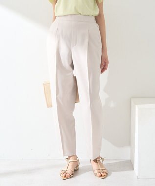 earth music&ecology 接触冷感テーパードパンツ Light Beige