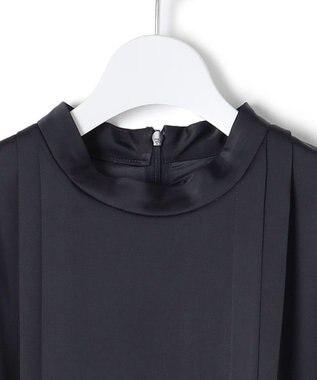 23区 【APPLAUDIR】ノーブルサテン レースコンビドレス ネイビー