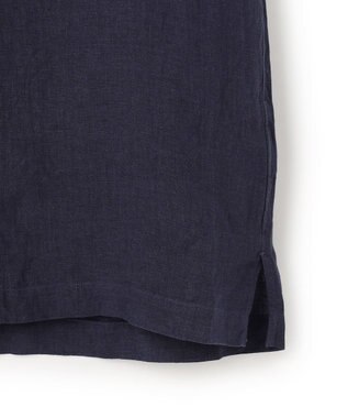J.PRESS MEN 【LIBECO】リネンオープンカラー シャツ ネイビー系