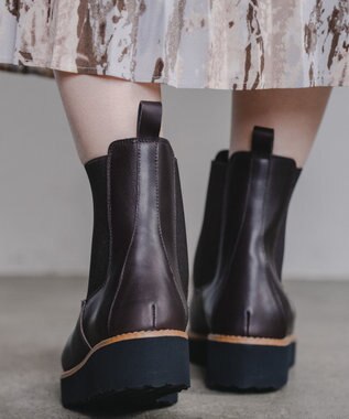 BONTRE 【BONTRE/ボントレ】厚底サイドゴアブーツ/10051-OA ダークブラウン