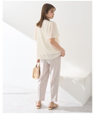 earth music&ecology 接触冷感テーパードパンツ Light Beige