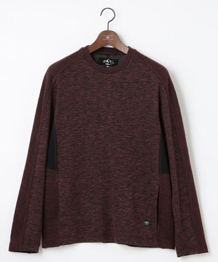 JOSEPH ABBOUD MOUNTAIN 【UNISEX】ランダムスラブリップ カットソー ワイン系