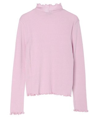 earth music&ecology ラメハイネックプルオーバー Pink