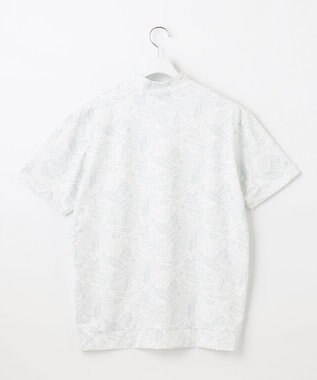 23区GOLF 【MEN】【吸水速乾・UVケア】ステッカープリント モックネックシャツ ホワイト系4