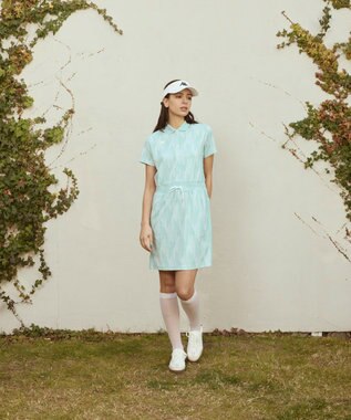 FILA GOLF／marie claire 【Kappa】ポロワンピース グリーン