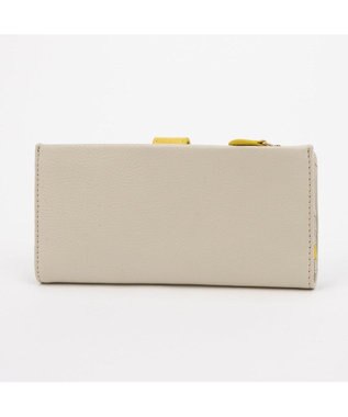 UNBILLION アトランタ ATLANTA / 牛革二つ折りカラーコンビ長財布 アイボリー