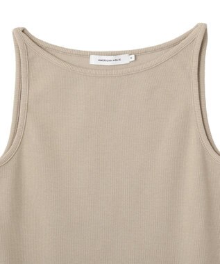 AMERICAN HOLIC アメスリリブタンクトップ Gray Beige