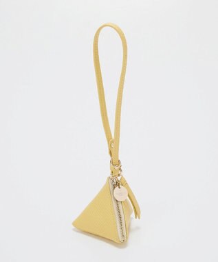 TOPKAPI 【TREASURE TOPKAPI】クロスエンボス レザー マルチケース/コインケース レモンイエロー