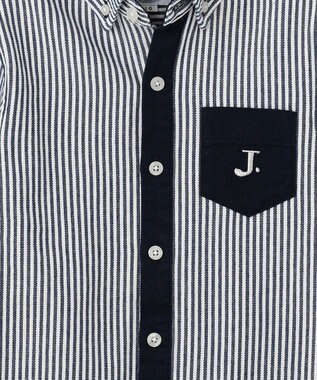 J.PRESS KIDS 【110-130cm】ストライプ＆チェック シャツ ネイビー系ストライプ