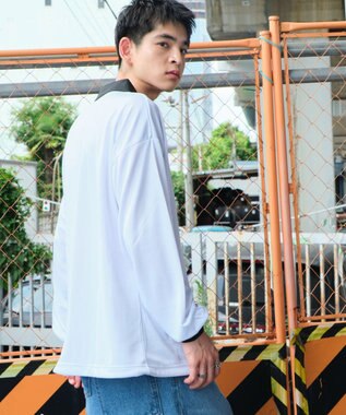 WEGO ドロストゲームロゴT（LS） ホワイト