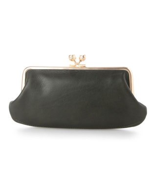 UNBILLION perche フラグメントケース付きアンティーク調ガマグチ長財布 グリーン