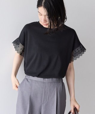 AMERICAN HOLIC レーススリーブカットプルオーバー Black