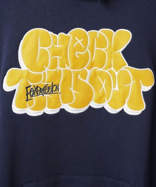 WEGO ヘビーウエイトグラフィティプルパーカー ネイビー