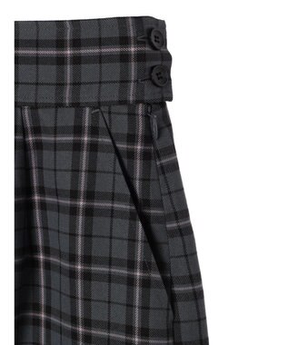 earth music&ecology チェックナロースカート Check Gray