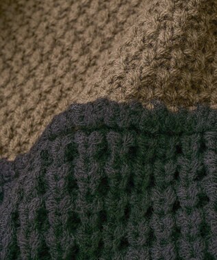 CRAFT STANDARD BOUTIQUE パッチワークニットプルオーバー Brown