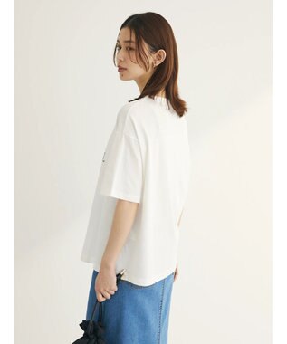 Green Parks フェミニンロゴボックスＴシャツ Off White