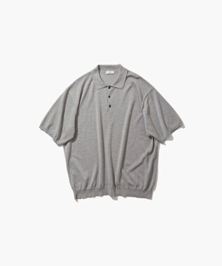 ATON COTTON WASHI KNIT | ハーフスリーブポロセーター - UNISEX TOP GARY