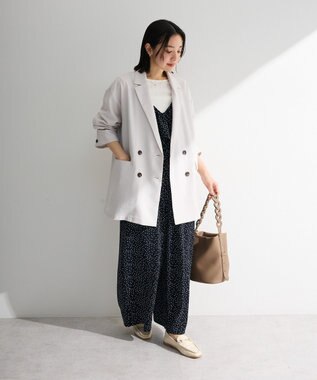 Green Parks オーバーサイズＷ釦ライトジャケット Light Gray
